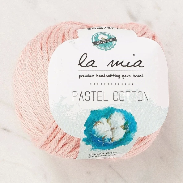 La Mia Pastel Cotton Şeker Pembe El Örgü İpi - L185 - 33952