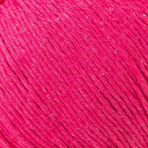 Loren Natural Cotton Fuşya El Örgü İpi - R095 - 33909 - 2