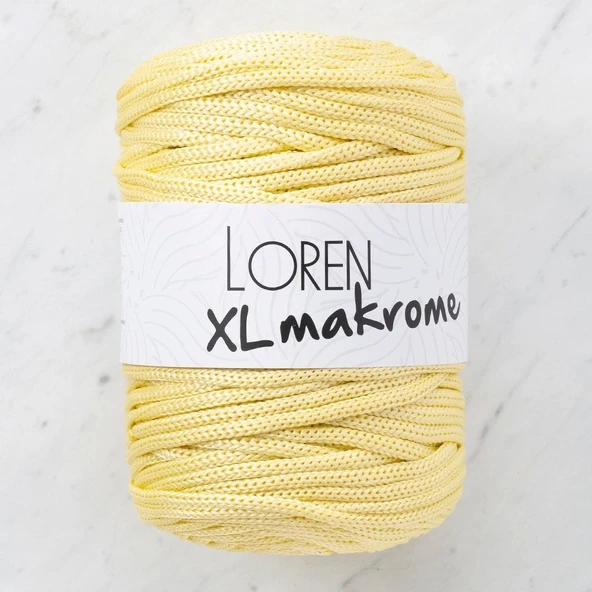 Loren Xl Makrome Sarı El Örgü İpi - R039 - 33704