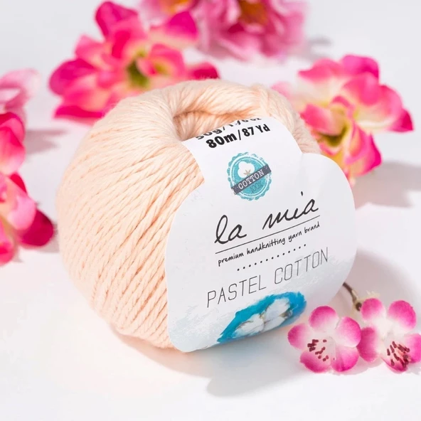 La Mia Pastel Cotton Yavruağzı El Örgü İpi - L056 - 33617 ürün görseli 1