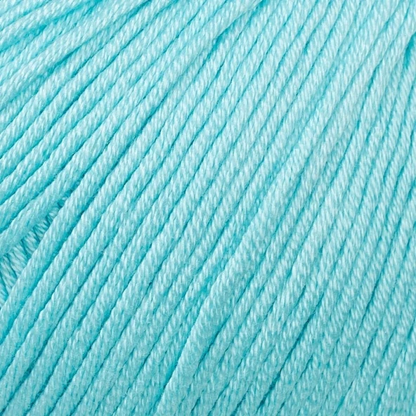La Mia Mercerized Cotton Açık Mavi El Örgü İpi - 123 - 33589 - 2
