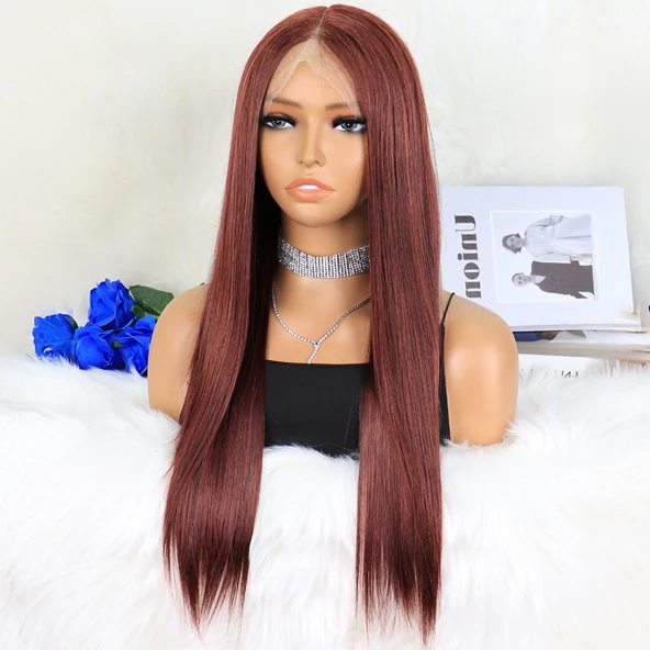 Kızıl Kahve Tül Peruk - 3