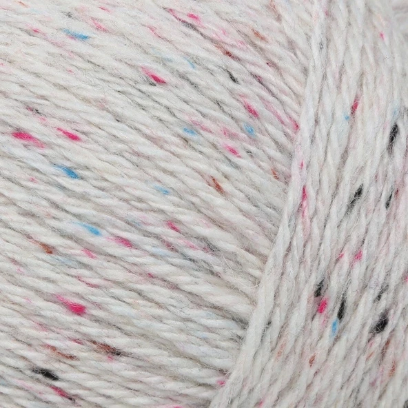 La Mia Re-tweed Krem Melanj El Örgü İpi - L155 - 2