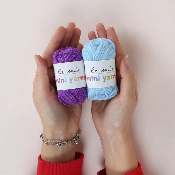 La Mia Mini Yarns 10 Lu Paket 10gr Renkli El Örgü - 2