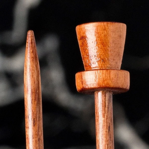 La Mia Rosewood 3 Mm 36 Cm Ahşap Örgü Şişi - 2
