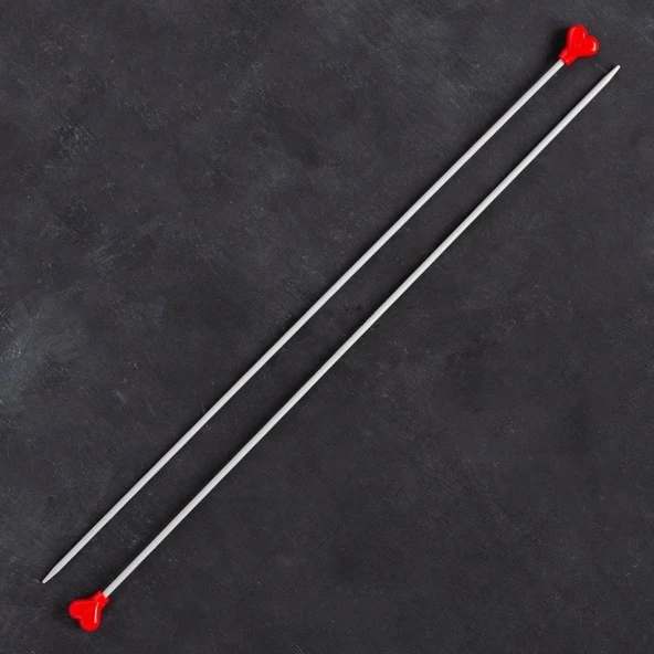 Addi Kalpli 3mm 35cm Klasik Alüminyum Örgü Şişi - - Resim 2