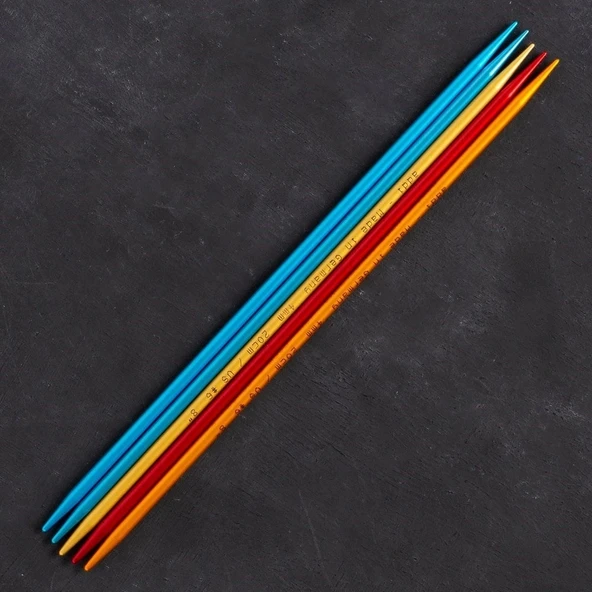 Addi Colibri 4mm 20cm Renkli Çorap Şişi - 204-7 - 2