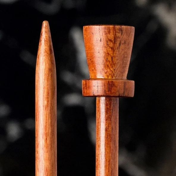 La Mia Rosewood 6 Mm 36 Cm Ahşap Örgü Şişi - 2