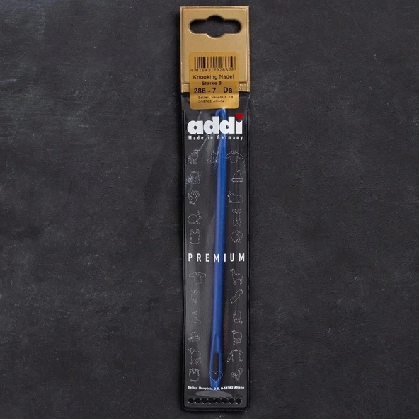 Addi 6mm Mavi İğne Delikli Tığ - 286-7