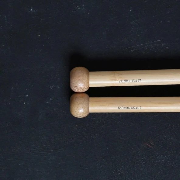 Addi Bambus 12 Mm 35 Cm Bambu Örgü Şişi - 500-7 - 3