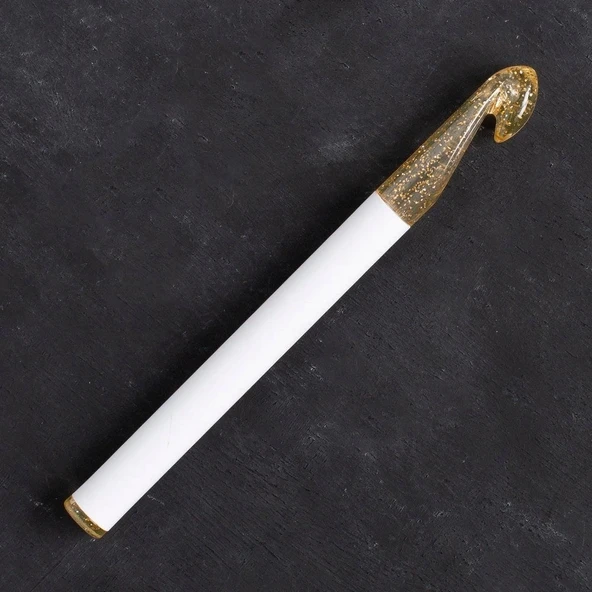 Addi Champagner 12mm 15cm Plastik Simli Yün Tığ - - 2
