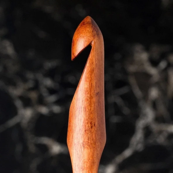 La Mia Rosewood 12 Mm 15.5 Cm Ahşap Yün Tığ - 2