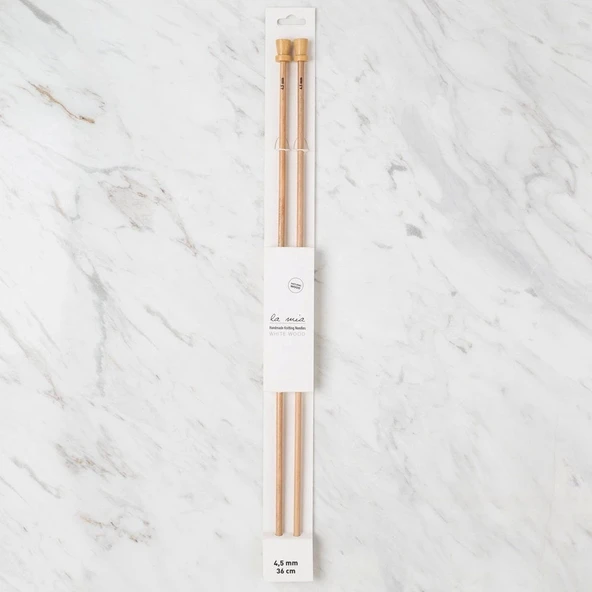 La Mia Whitewood 4.5 Mm 36 Cm Ahşap Örgü Şişi