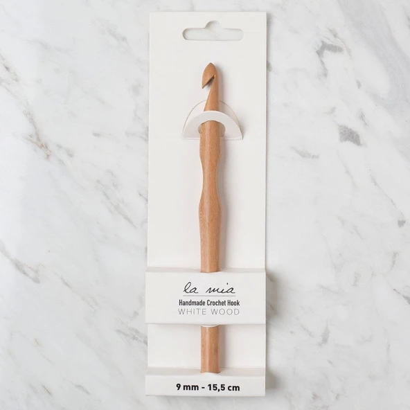 La Mia Whitewood 9 Mm 15.5 Cm Ahşap Yün Tığ