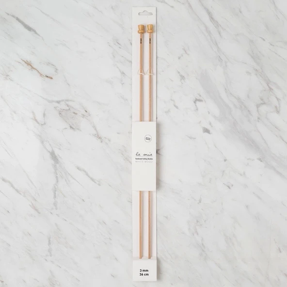 La Mia Whitewood 3 Mm 36 Cm Ahşap Örgü Şişi