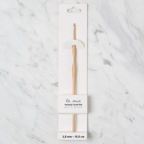 La Mia Whitewood 2.5 Mm 15.5 Cm Ahşap Yün Tığ