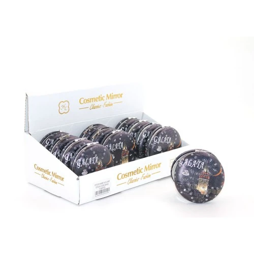 Taşlı İstanbul Tasarımı El Aynası Kalın Model 6 ürün görseli