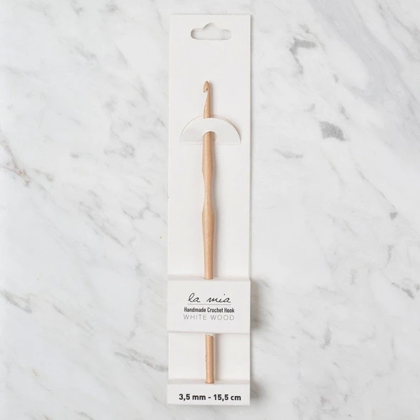 La Mia Whitewood 3.5 Mm 15.5 Cm Ahşap Yün Tığ