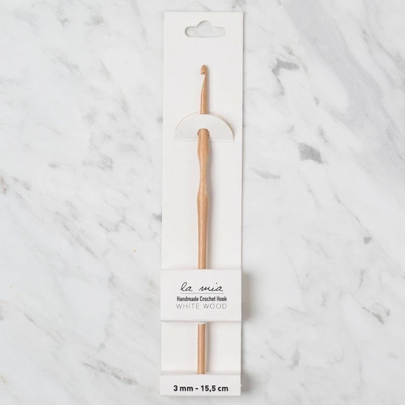 La Mia Whitewood 3 Mm 15.5 Cm Ahşap Yün Tığ