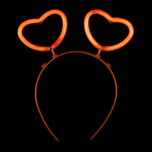 Glow Stick Karanlıkta Yanan Fosforlu Kalp Taç 12 Adet - 5