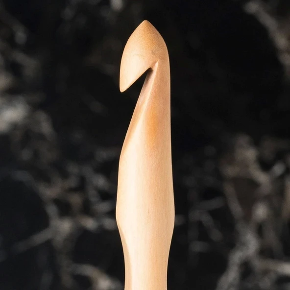 La Mia Whitewood 12 Mm 15.5 Cm Ahşap Yün Tığ - Resim 2