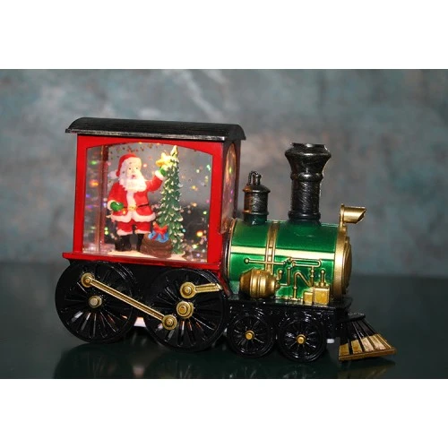 Trenli Yılbaşı Işıklı Kar Küresi Model 1 ürün görseli