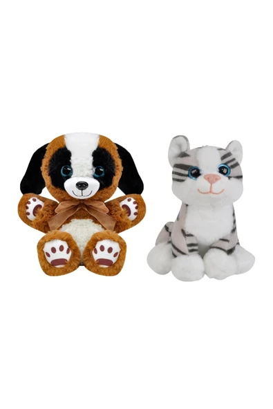 Peluş Oyuncak Favori Arkadaş Kedi Ve Köpek