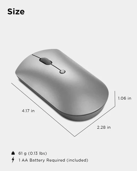 Lenovo Go Çok Aygıtlı Kablosuz Mouse - 8