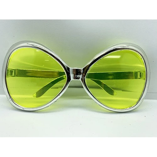 Gümüş Renk Yeşilçam Nostalji 80li Yıllar 90lı Yıllar Parti Gözlüğü  7x16 cm ürün görseli 1