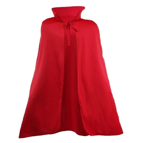 Kırmızı Renk Yakalı Pelerin 120 cm ürün görseli 1