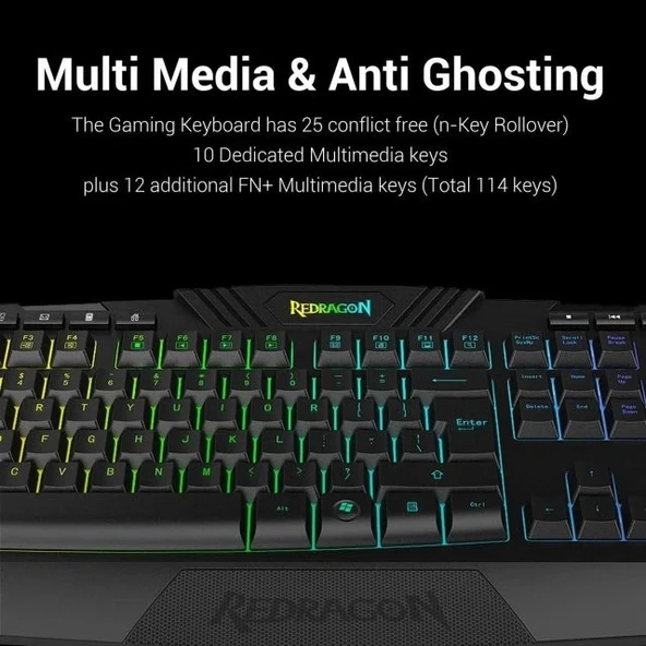 Redragon S101 Kablolu Oyun Klavyesi ve Faresi - 5