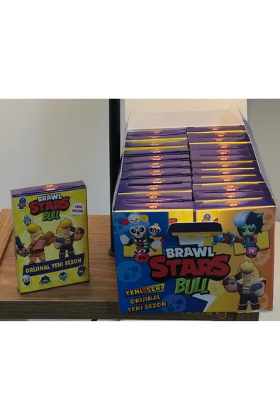 Brawl Stars Bull Oyuncu Kartları Orijinal Yeni Sezon Yeni Seri 24 Kutu 240 Adet