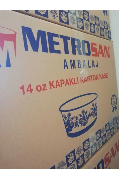 METROSAN 14 OZ KAPAKLI KARTON KASE ÇORBA KABI - 2