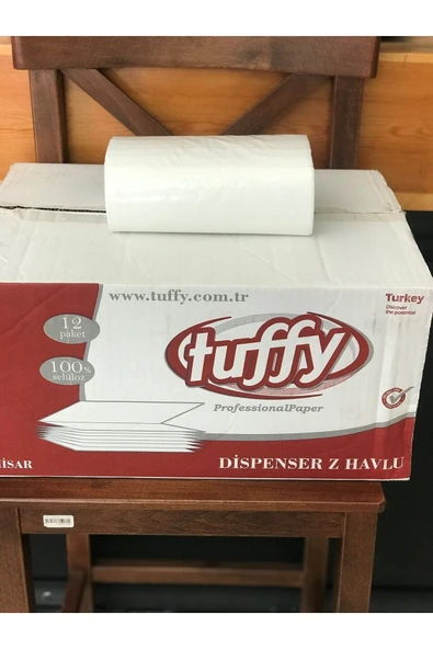 YorulmazAmbalaj Tuffy / Dispenser Z Katlama Havlu 12X120 adet / 1 koli - 2