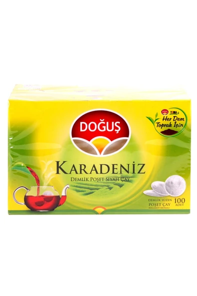 Çelikoğlu Pazarlama Doğuş Karadeniz Demlik Poşet Çay 100 Adet