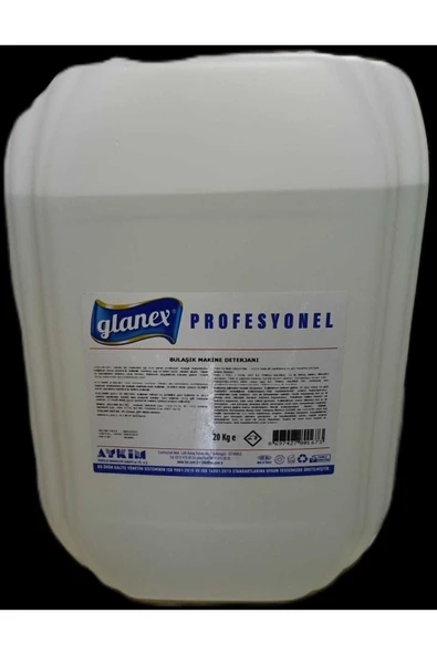 GLANEX Profesyonel Endüstriyel Bulaşık Makine Deterjanı 20 l