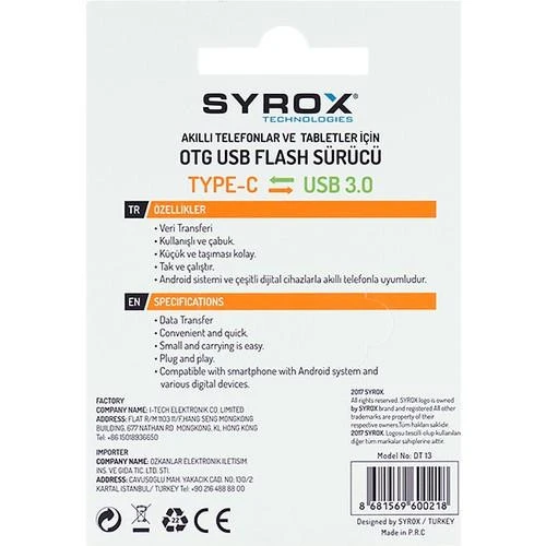 Type-C ye Dönüştürücü OTG DT13 - 3