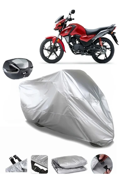 Honda CB 125 F Su  Geçirmez Motosiket Brandası Arka Çanta Uyumlu ürün görseli 1