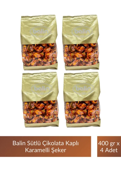 Balin Karamel Sütlü Şeker 400 gr x 4 Adet