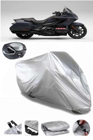 Honda Goldwing GL 1800 Su  Geçirmez Motosiket Brandası Arka Çanta Uyumlu