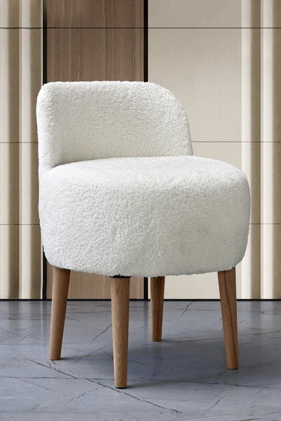 DEKOR MOBİLYACIM PUFFY Çay Seti Berjer Ve Puf Takımı (SALON, OFİS, BALKON) - 2'li Takım - 2