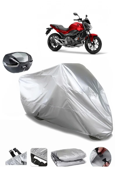 Honda NC 750 S Su  Geçirmez Motosiket Brandası Arka Çanta Uyumlu ürün görseli 1