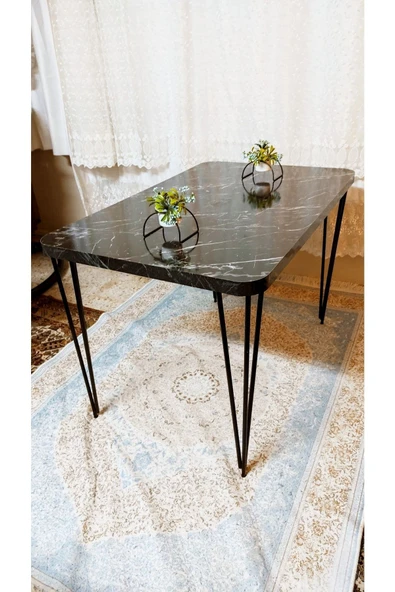 DEKOR MOBİLYACIM Atlantik Çam Desen Oval 70x110 Mutfak Masası