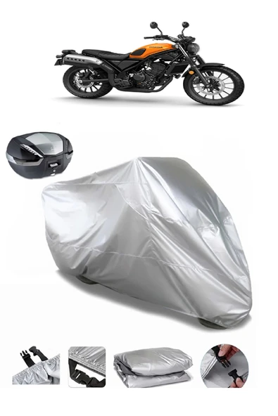 Honda CL 250 Su  Geçirmez Motosiket Brandası Arka Çanta Uyumlu
