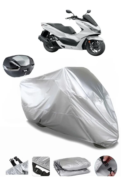 Honda PCX150 Su  Geçirmez Motosiket Brandası Arka Çanta Uyumlu ürün görseli 1