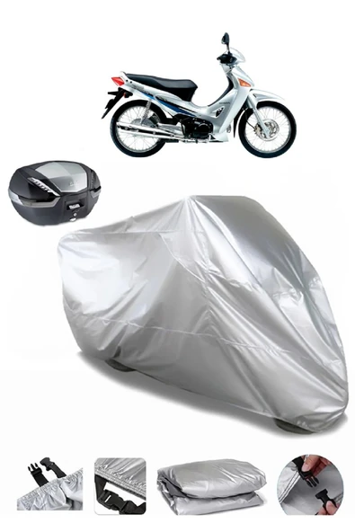 Honda Innova 125 Su  Geçirmez Motosiket Brandası Arka Çanta Uyumlu ürün görseli 1