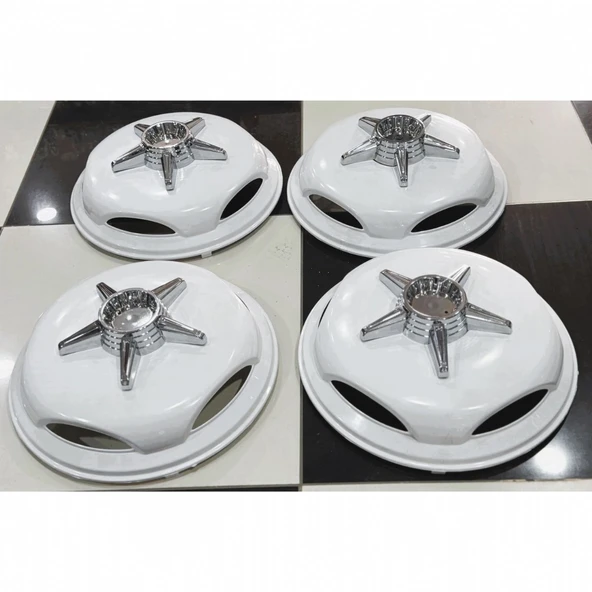 IVECO DAİLY 16'' İNÇ BEYAZ JANT KAPAĞI 4 ADET 5 KOLLU FIRFIR - Resim 10