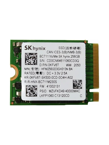 SK HYNİX BC711 256GB NVMe SSD HFM256GD3GX013N-BA Kutusuz Tray