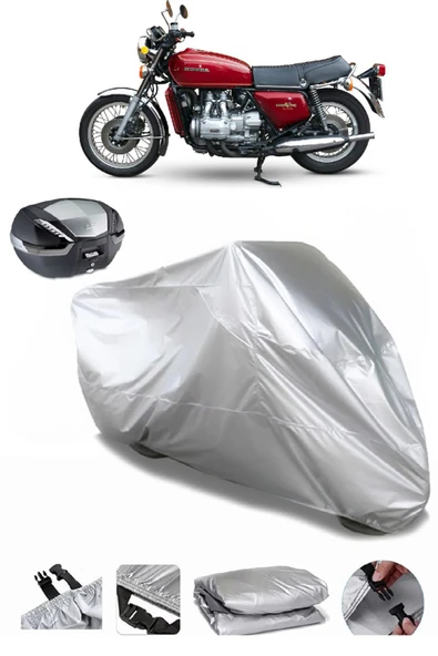 Honda Goldwing GL 1000 Su  Geçirmez Motosiket Brandası Arka Çanta Uyumlu