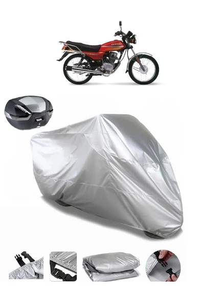 Honda CGL 125 Su  Geçirmez Motosiket Brandası Arka Çanta Uyumlu ürün görseli 1